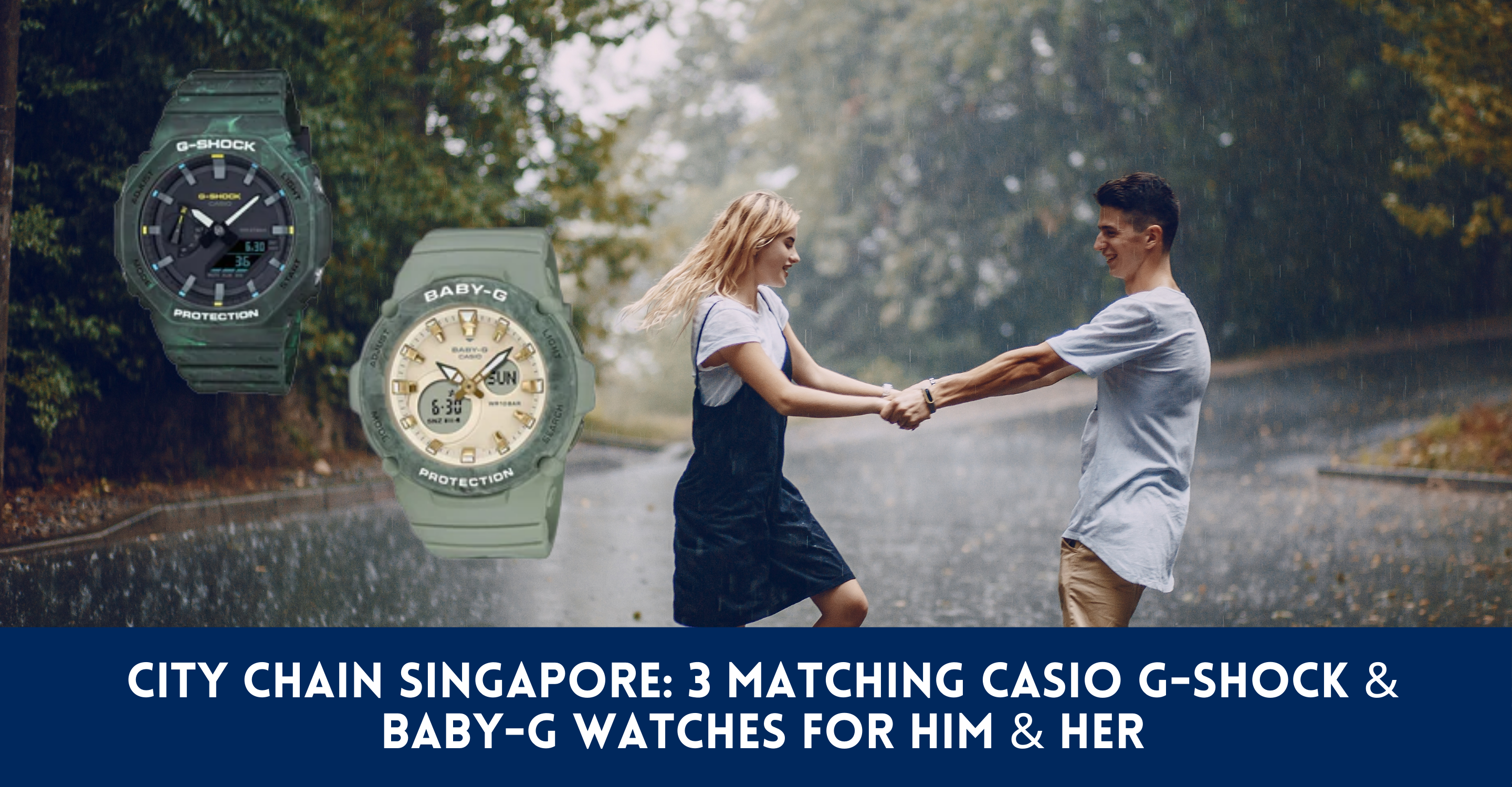 Him CASIO – G-Shock Chain 3 City Baby-G & & For Watches Matching Her Singapore