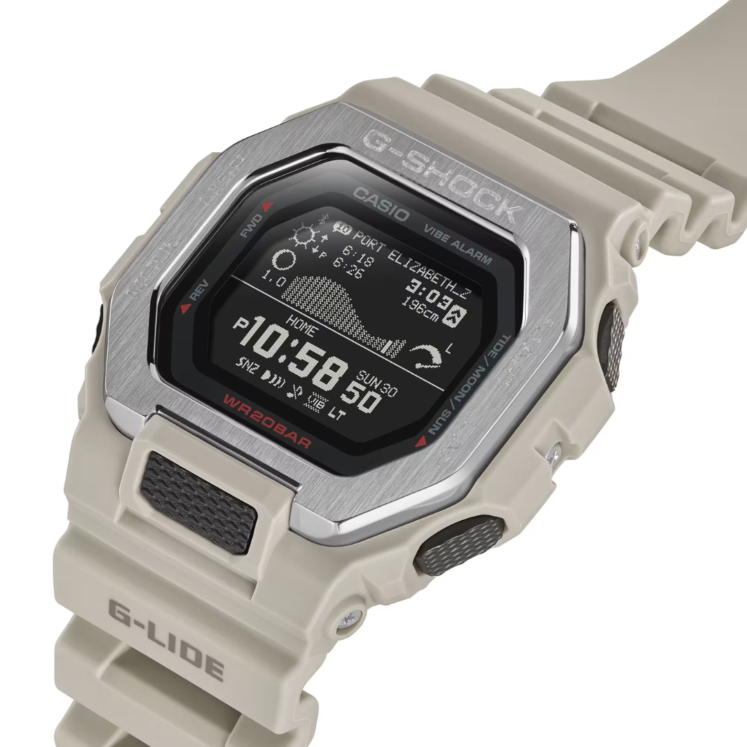 CASIO G-SHOCK GBX-100-8DR G-LIDE DIGITAL BEIGE WATCH