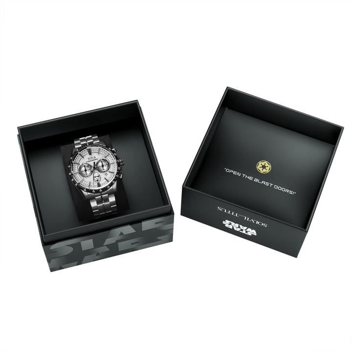 SOLVIL ET TITUS X STAR WARS 'STORMTROOPER' W06-03365-002 LIMITED EDITION SABER CHRONOGRAPH QUARTZ MEN WATCH