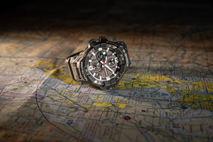 CASIO G-SHOCK GR-B300-1ADR MASTER OF G ANALOG-DIGITAL BLACK WATCH