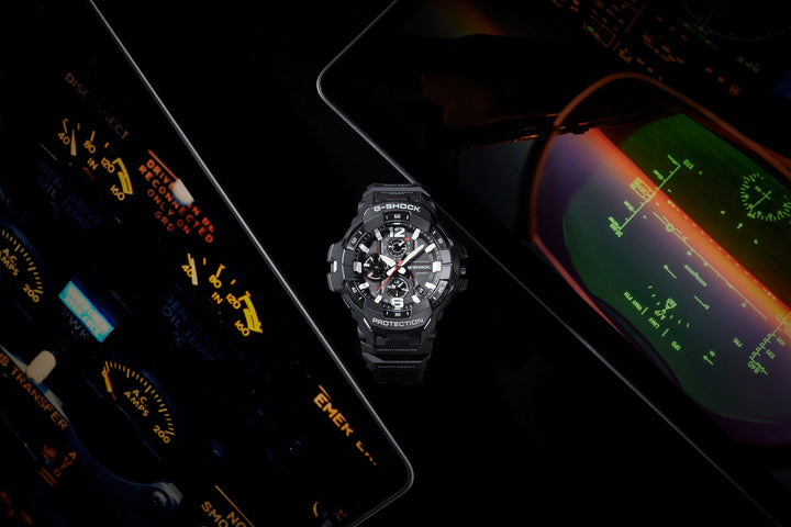 CASIO G-SHOCK GR-B300-1ADR MASTER OF G ANALOG-DIGITAL BLACK WATCH