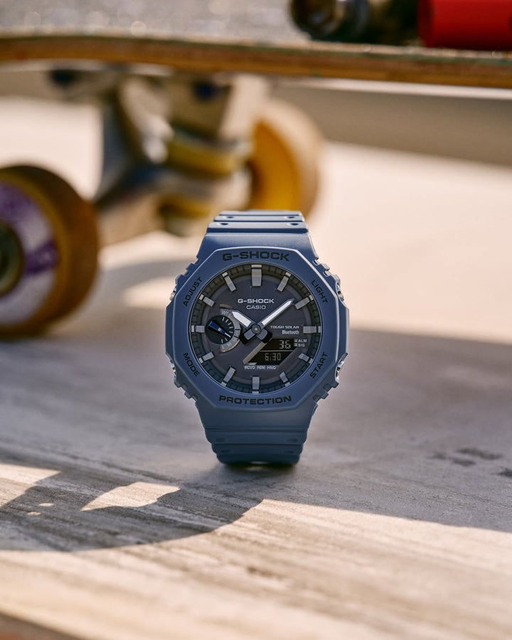 CASIO G-SHOCK GA-B2100-2ADR SOLAR ANALOG-DIGITAL BLUE WATCH