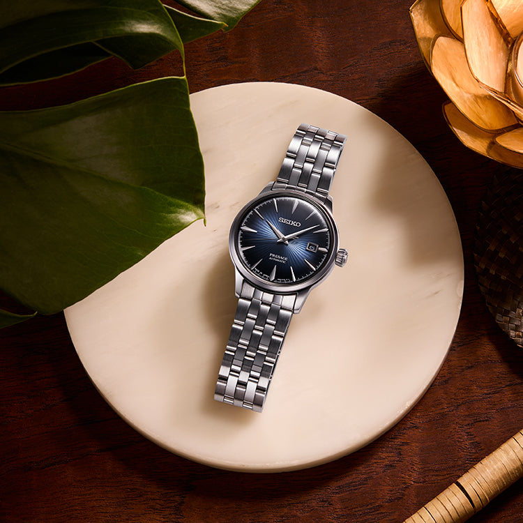 SEIKO PRESAGE SRPB41J1 COCKTAIL TIME "BLUE MOON" AUTOMATIC MEN WATCH