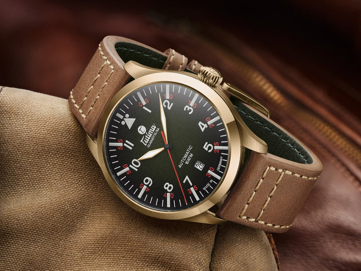 TUTIMA GLASHÜTTE 6115-03 FLIEGER AUTOMATIC LIMITED EDITION MEN WATCH