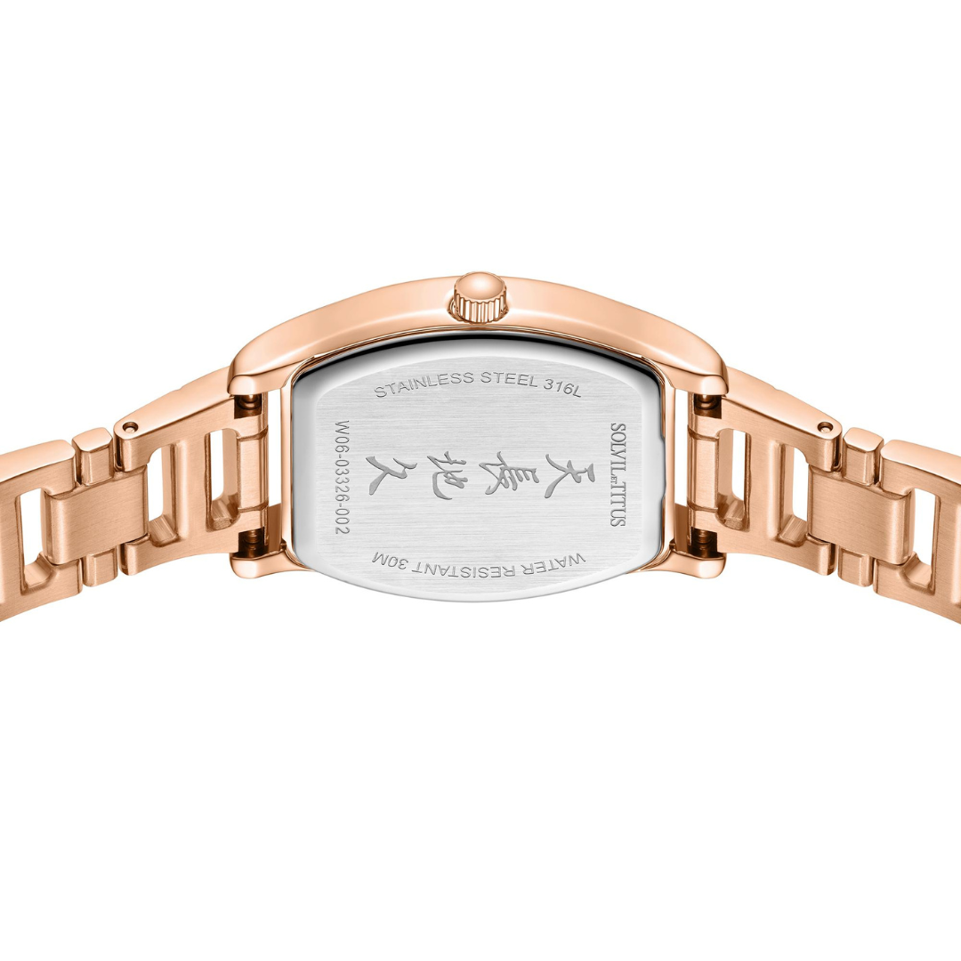 SOLVIL ET TITUS BARISTA W06-03326-002 3 HANDS DATE QUARTZ WOMEN WATCH