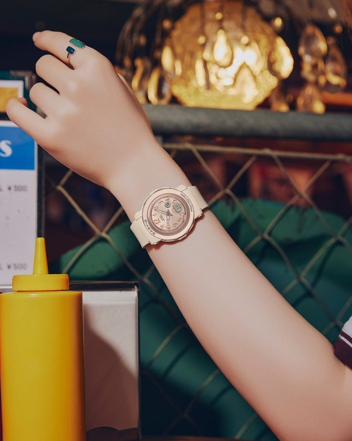 CASIO BABY-G BGA-290SA-4ADR ANALOG-DIGITAL PINK BEIGE WOMEN WATCH