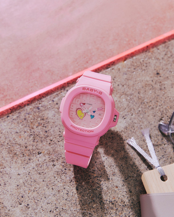 CASIO BABY-G BGA-10-4ADR PLAYFUL HEARTS ANALOG WOMEN WATCH