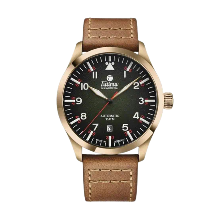 TUTIMA GLASHÜTTE 6115-03 FLIEGER AUTOMATIC LIMITED EDITION MEN WATCH