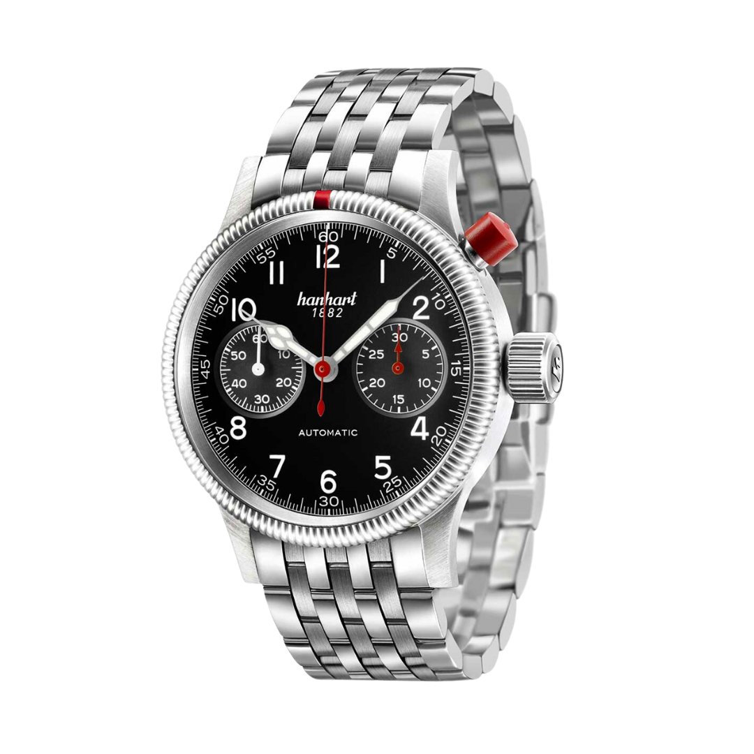 HANHART PIONEER MK I 714.210-6428 STAINLESS STEEL MEN WATCH
