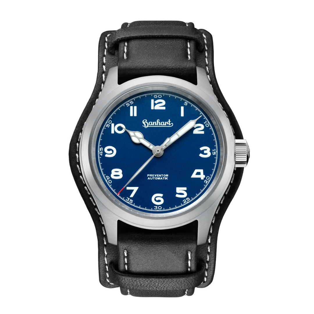 HANHART PIONEER PREVENTOR HD12™ 39MM 792.870-7010 CALFSKIN MEN WATCH