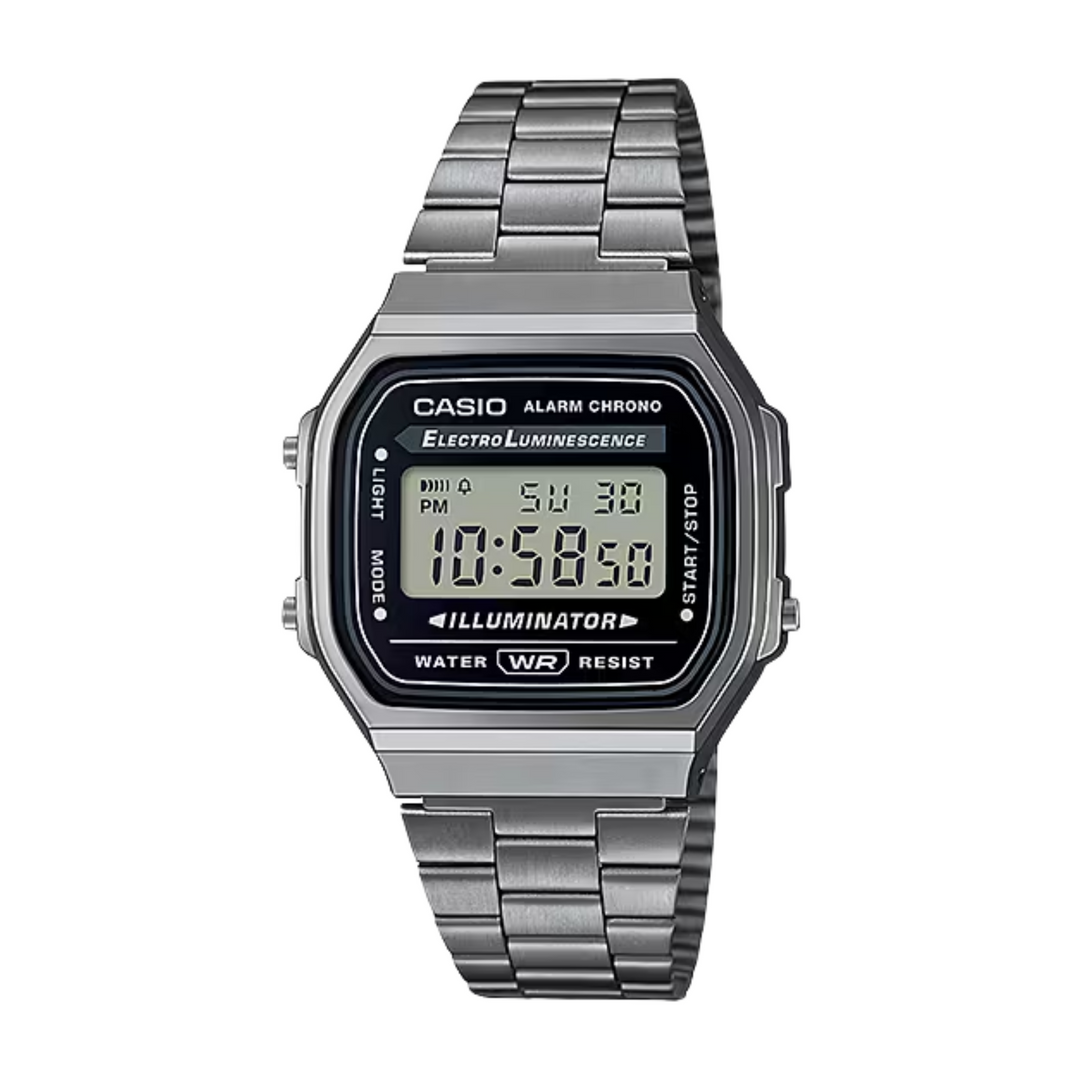 CASIO GENERAL VINTAGE A168WGG-1ADF DIGITAL SILVER UNISEX WATCH