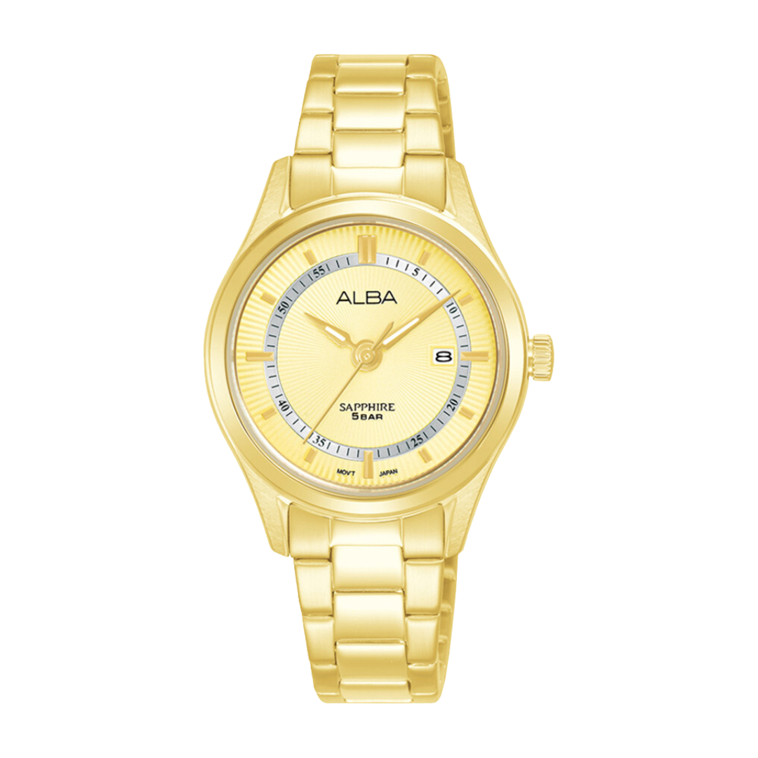 ALBA AH7BQ0X QUARTZ 3 HANDS DATE WOMEN WATCH