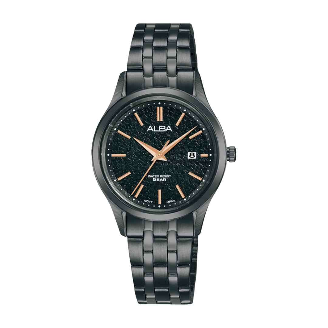 ALBA AH7BR3X QUARTZ 3 HANDS DATE WOMEN WATCH
