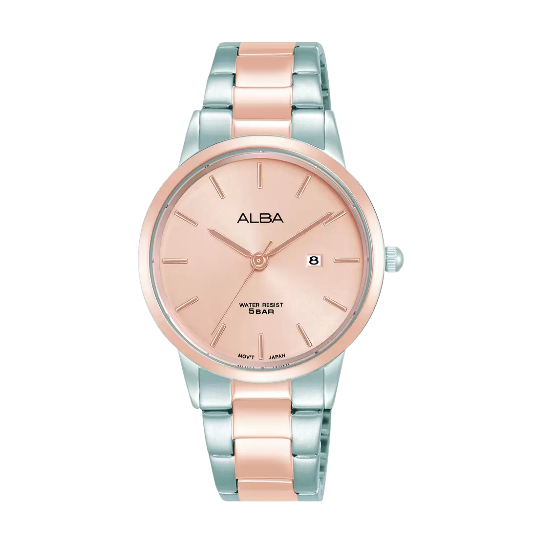 ALBA AH7BU8X FASHION QUARTZ 3 HANDS DATE WOMEN WATCH