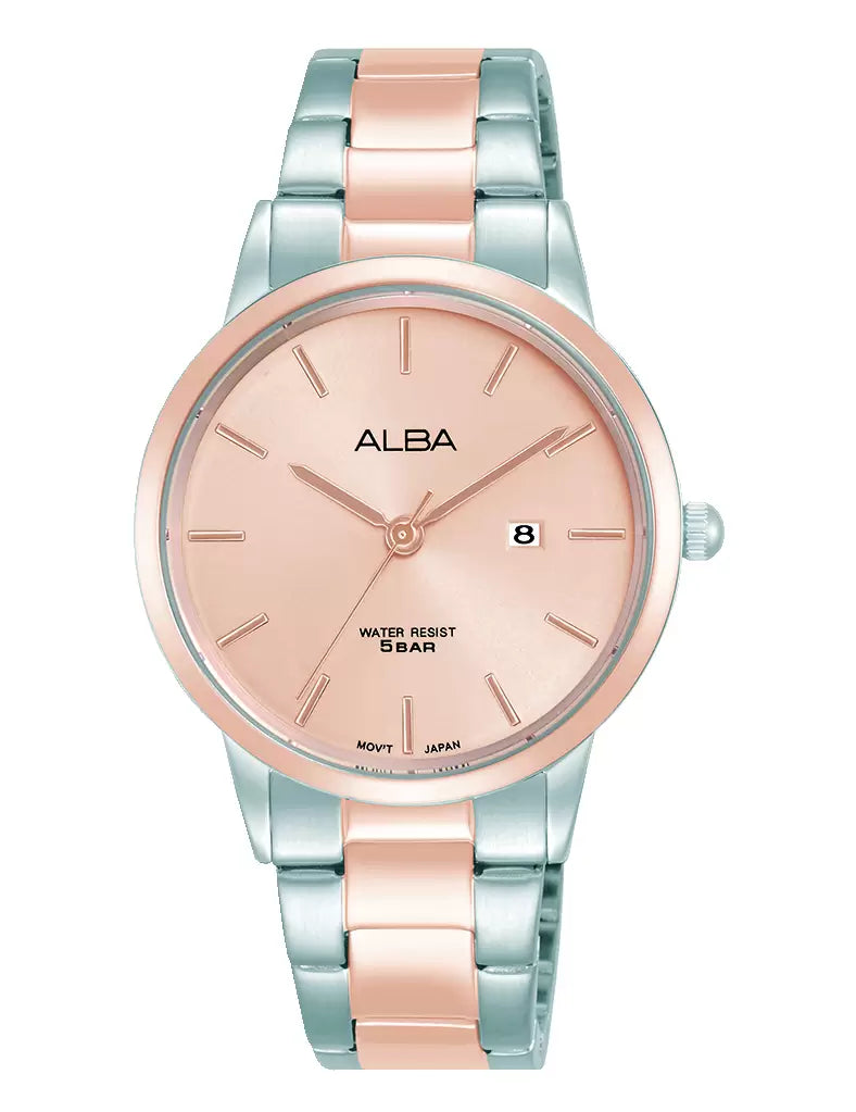 ALBA AH7BU8X QUARTZ 3 HANDS DATE WOMEN WATCH