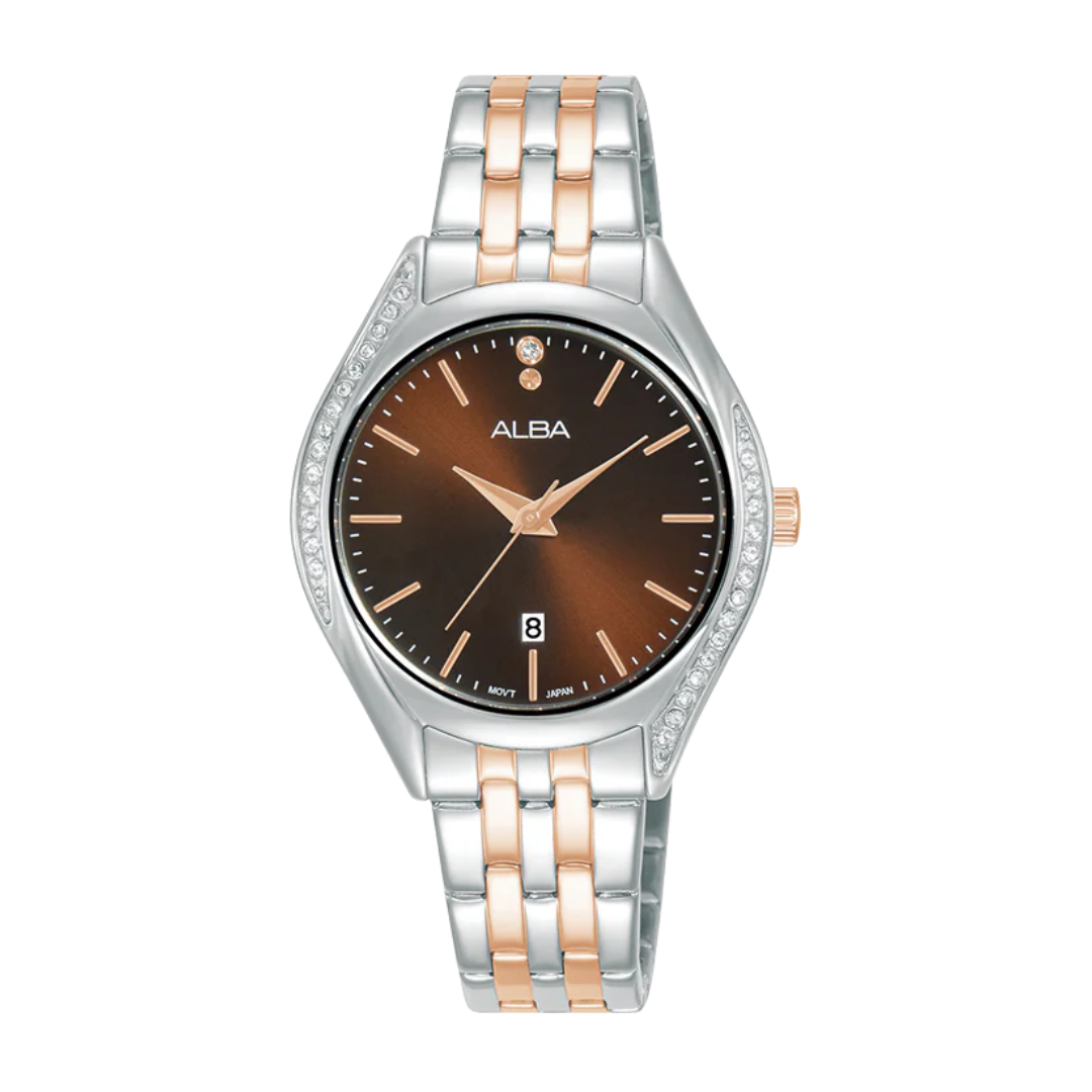 ALBA AH7BT1X FASHION QUARTZ 3 HANDS DATE WOMEN WATCH