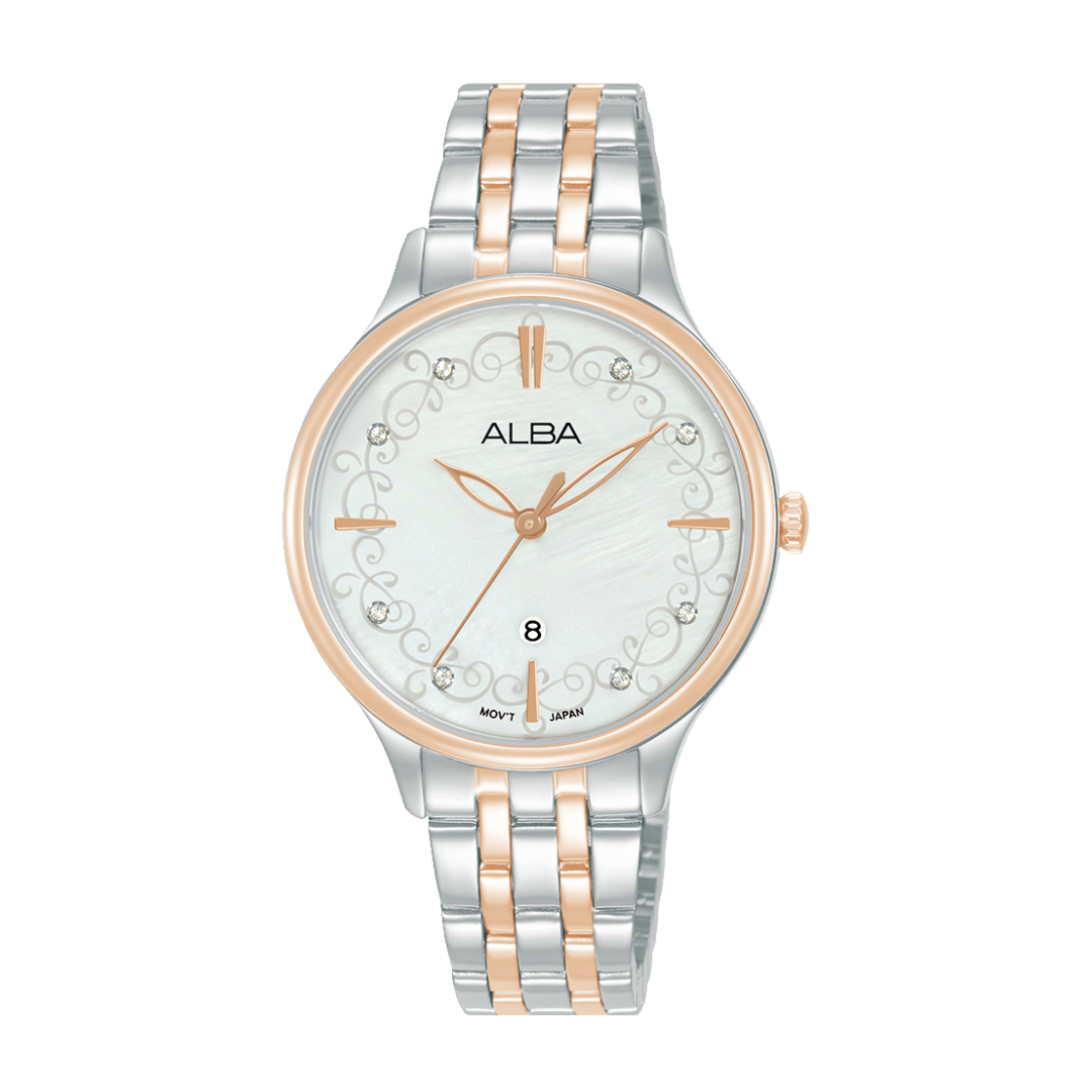 ALBA AH7CR2X FASHION QUARTZ 3 HANDS DATE WOMEN WATCH