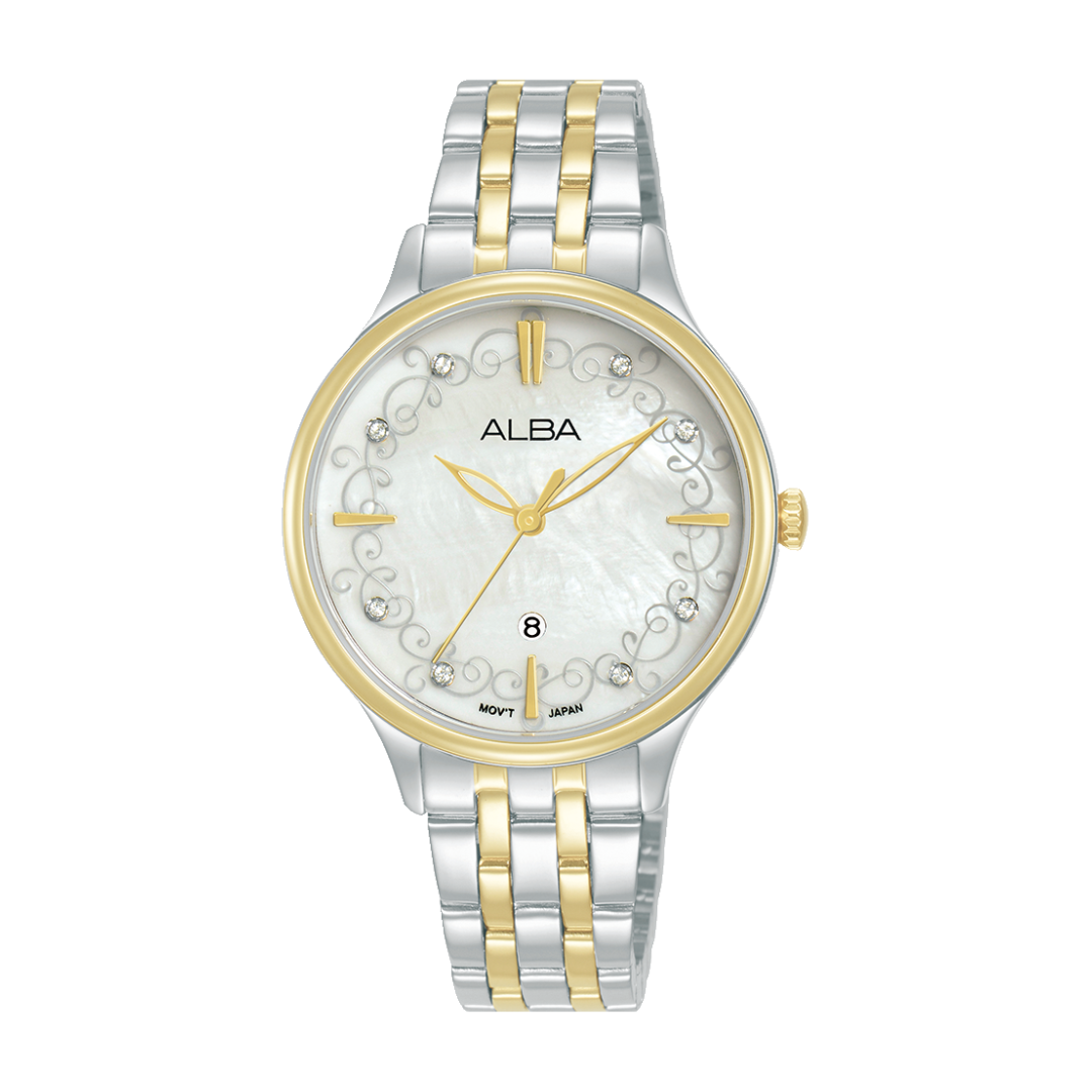 ALBA AH7CR4X FASHION QUARTZ 3 HANDS DATE WOMEN WATCH
