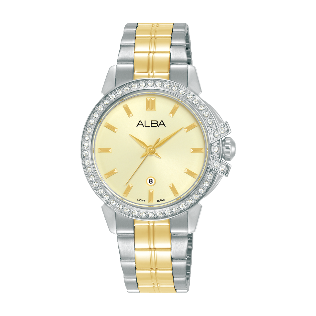 ALBA AH7CX3X SIGNA QUARTZ 3 HANDS DATE WOMEN WATCH