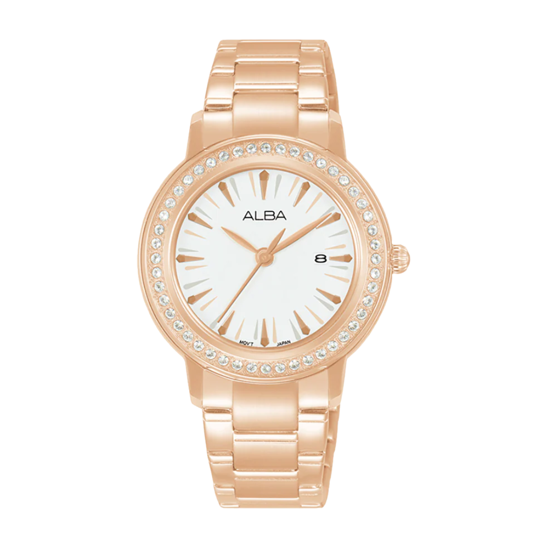 ALBA SIGNA AH7DK8X QUARTZ 3 HANDS DATE WOMEN WATCH