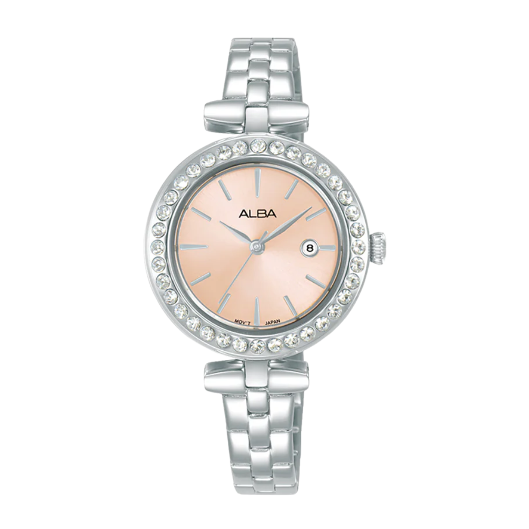 ALBA AH7DS5X FASHION QUARTZ 3 HANDS DATE WOMEN WATCH