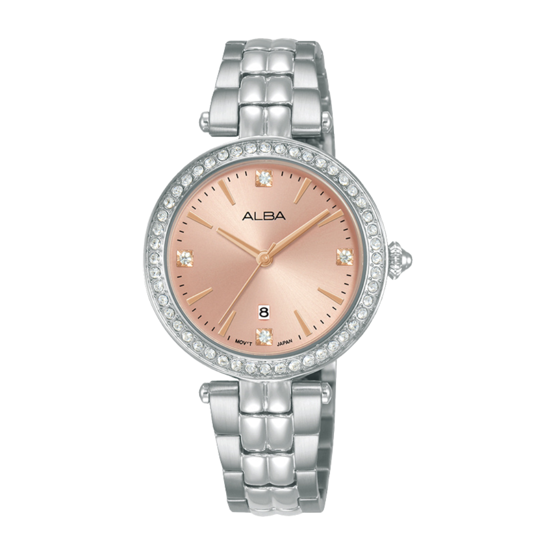 ALBA AH7EG7X FASHION QUARTZ 3 HANDS DATE WOMEN WATCH