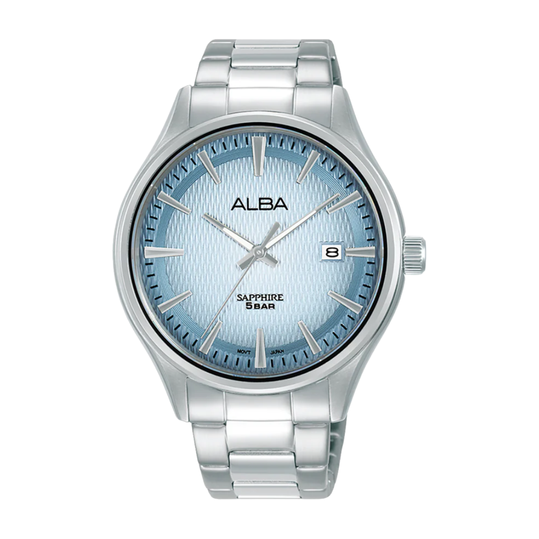 ALBA AS9U45X PRESTIGE QUARTZ 3 HANDS DATE MEN WATCH