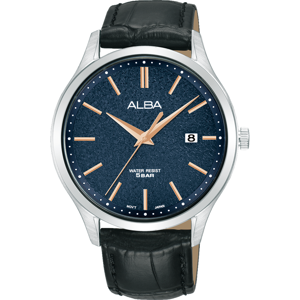 ALBA AS9R37X PRESTIGE QUARTZ 3 HANDS DATE MEN WATCH