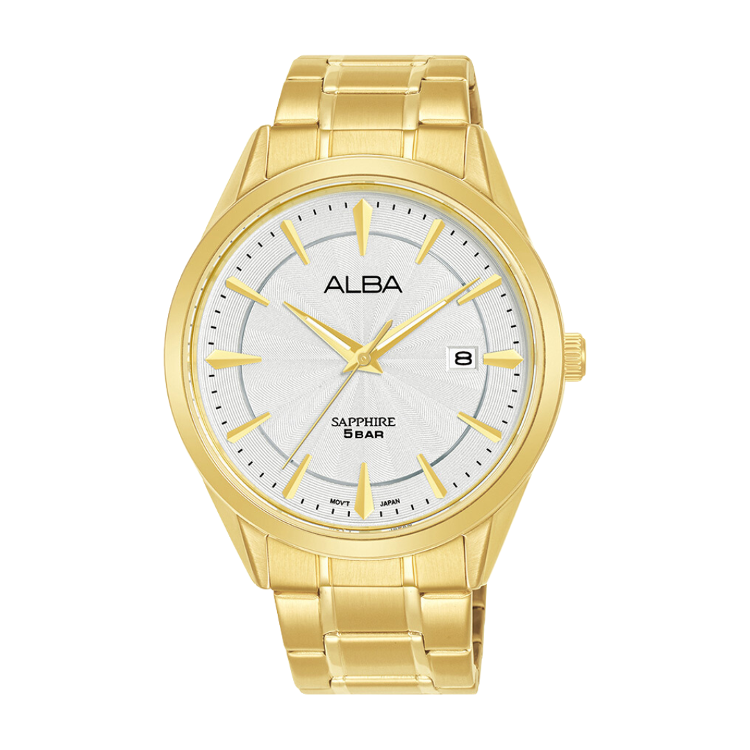 ALBA AS9S46X PRESTIGE QUARTZ 3 HANDS DATE MEN WATCH