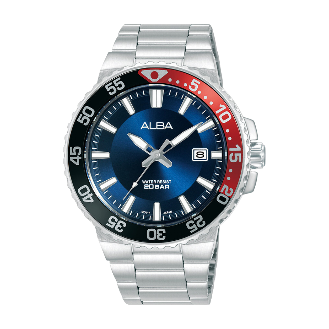 ALBA AS9S79X ACTIVE 3 HANDS DATE QUARTZ MEN WATCH
