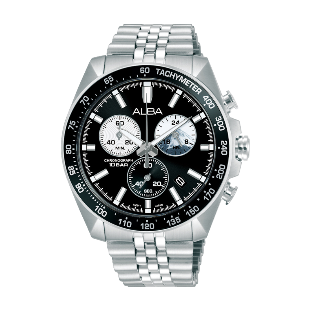 Alba AX7025X Signa Chronograph Men's Watch | Panda Dial | City