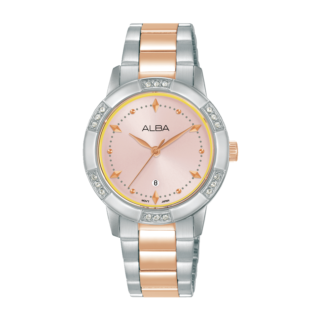 ALBA AH7DF5X FASHION QUARTZ 3 HANDS DATE WOMEN WATCH