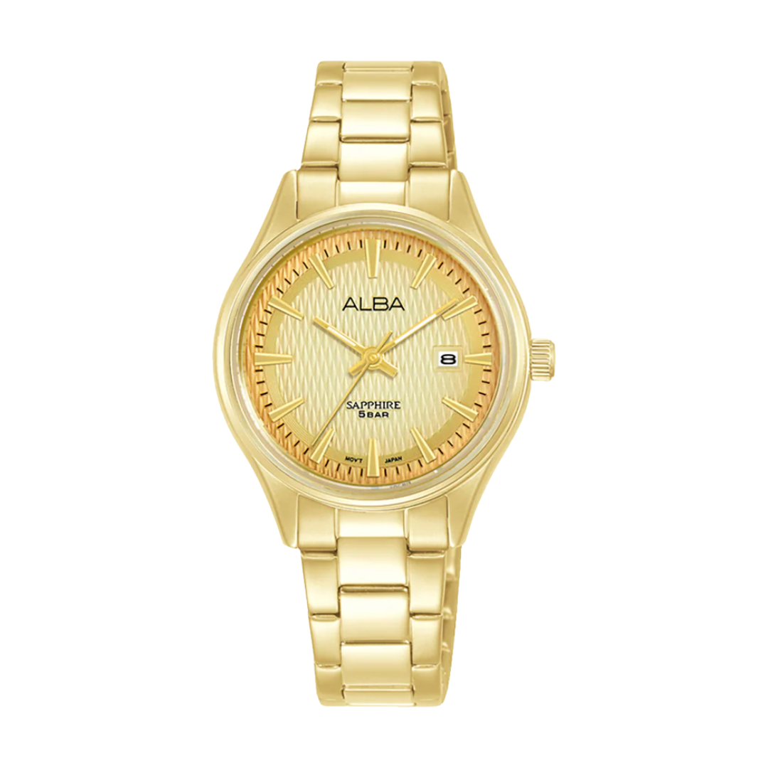 ALBA AH7DL8X PRESTIGE QUARTZ 3 HANDS DATE WOMEN WATCH