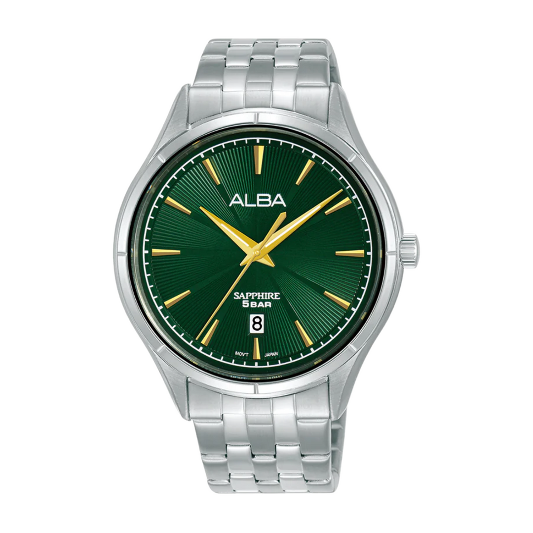 ALBA AS9T65X PRESTIGE QUARTZ 3 HANDS DATE MEN WATCH