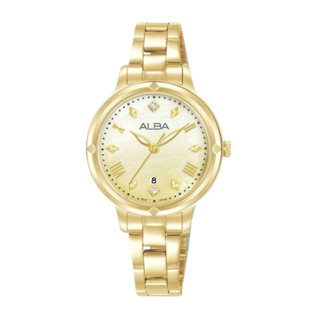 ALBA AH7DX8X FASHION QUARTZ STAINLESS STEEL WOMEN WATCH