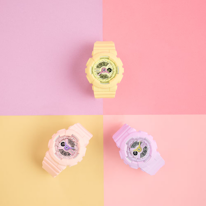 CASIO BABY-G BA-110AH-9ADR ANALOG-DIGITAL YELLOW WATCH