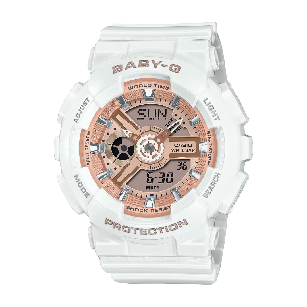 新品　CASIO Baby-G 腕時計 ホワイト Casio Baby-G BA-110X-7A1DR Analog-Digital White Watch | City Chain