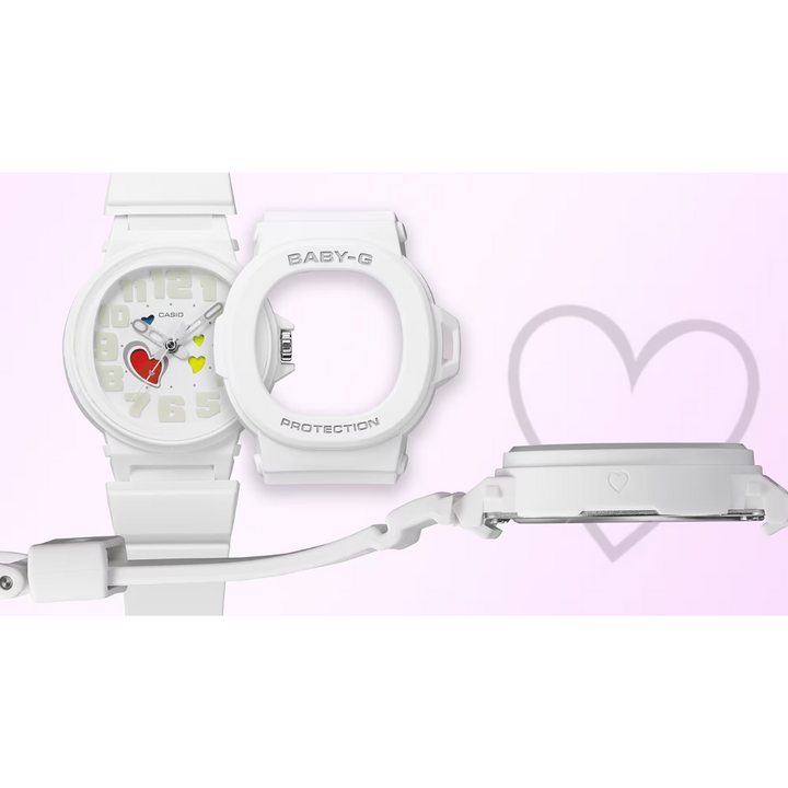 CASIO BABY-G BGA-10-4ADR PLAYFUL HEARTS ANALOG WOMEN WATCH