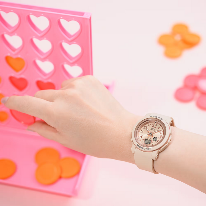 CASIO BABY-G BGA-290SA-4ADR ANALOG-DIGITAL PINK BEIGE WOMEN WATCH