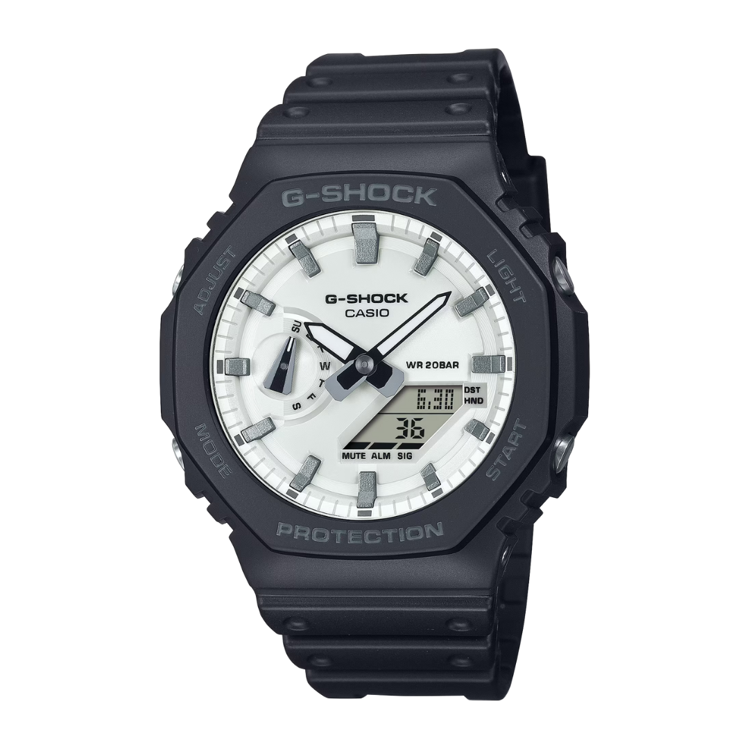 Casio G-Shock GA-2100WD-1ADR Black White Watch | City Chain – City