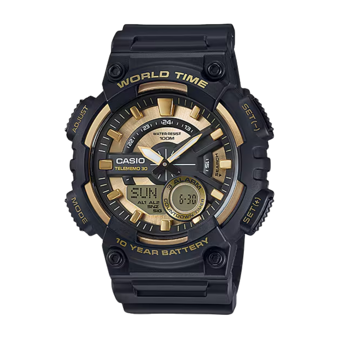 CASIO GENERAL AEQ-110BW-9AVDF ANALOG-DIGITAL BLACK MEN WATCH