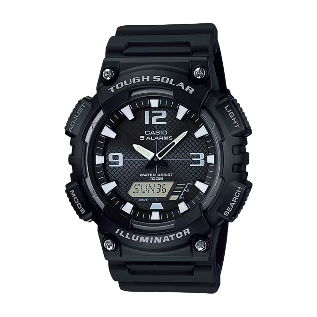 CASIO GENERAL AQ-S810W-1AVDF ANALOG-DIGITAL SOLAR BLACK MEN WATCH
