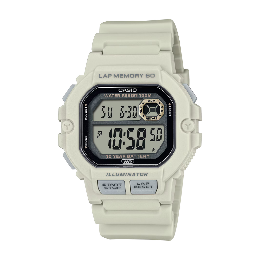 CASIO GENERAL WS-1400H-8AVDF STANDARD DIGITAL WHITE MEN WATCH