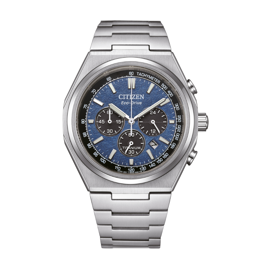 CITIZEN CA4610-85L Super Titanium Zenshin Eco-Drive Chronograph Men Watch