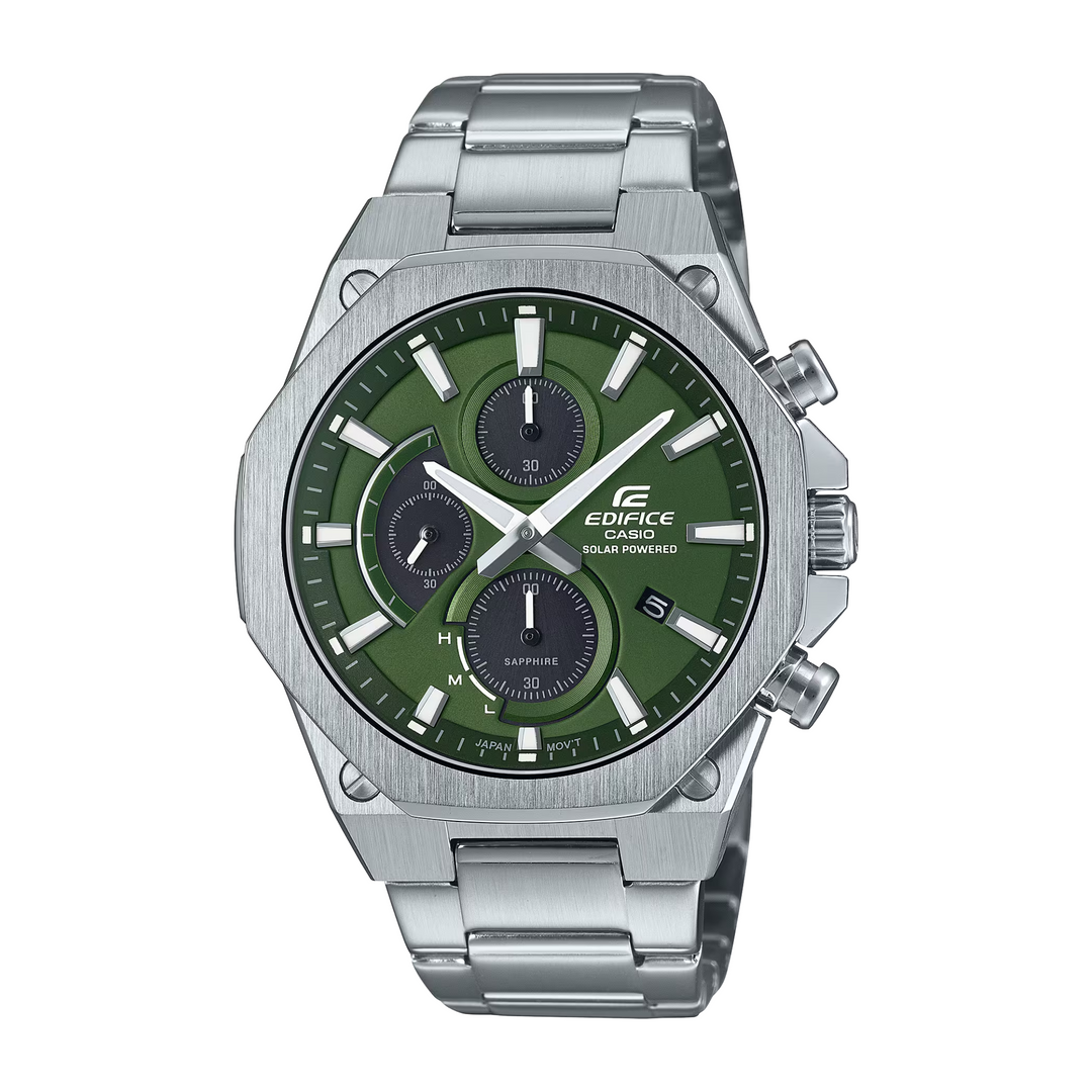 CASIO EDIFICE EFS-S570D-3AUDF SLIM LINE SOLAR CHRONOGRAPH MEN WATCH