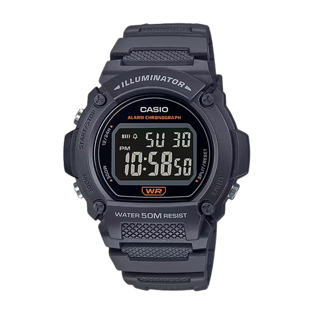 CASIO GENERAL W-219H-8BVDF ILLUMINATOR DIGITAL MEN WATCH