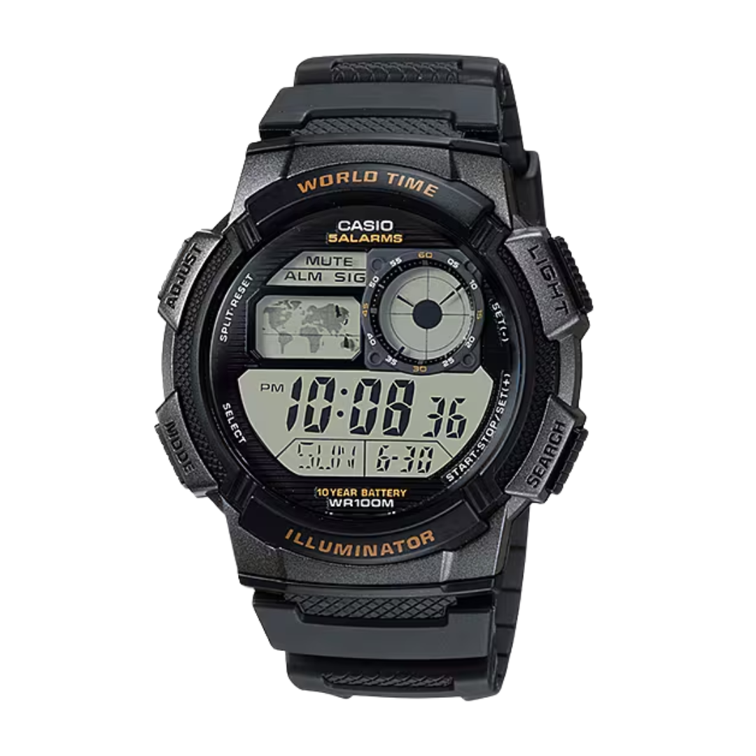 CASIO GENERAL AE-1000W-1AVDF DIGITAL BLACK MEN WATCH