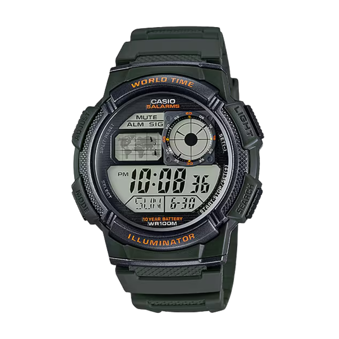 CASIO GENERAL AE-1000W-3AVDF DIGITAL BLACK MEN WATCH