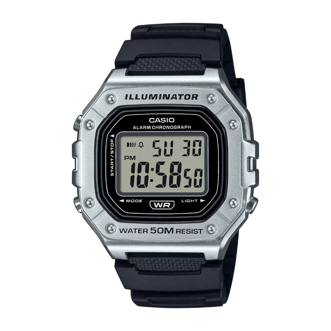 CASIO GENERAL W-218HM-7AVDF DIGITAL BLACK MEN WATCH