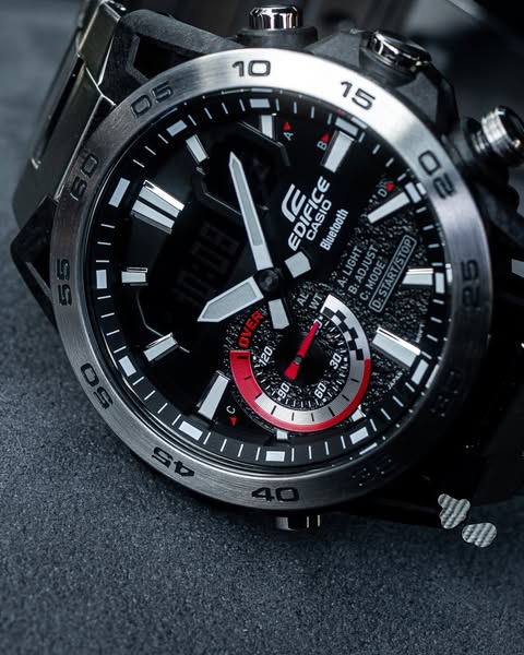 CASIO EDIFICE ECB-40D-1ADF SOSPENSIONE MEN WATCH